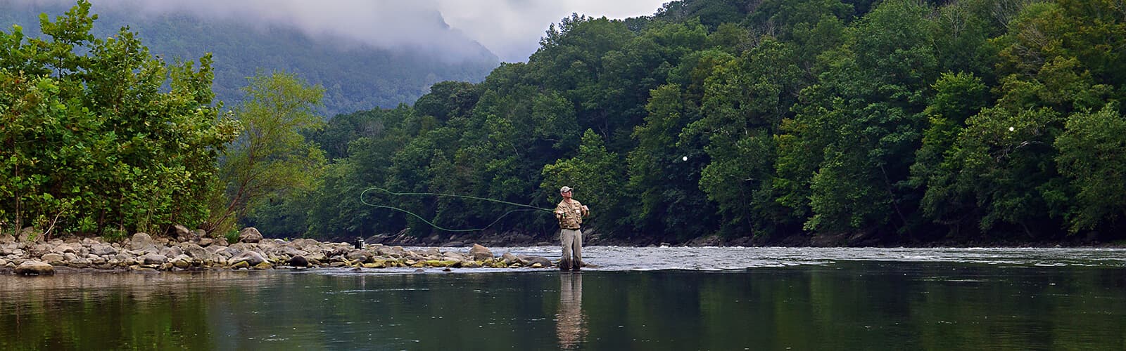 Fly fishing and mountain scenery near Davis and Canaan Valley